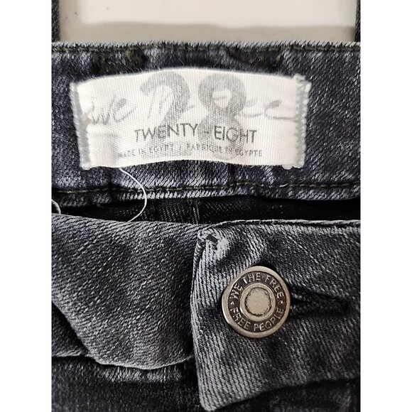 We The Free Jeans by Free People US 28 High Rise Waist Ankle Skinny Black Jeans - Picture 5 of 9